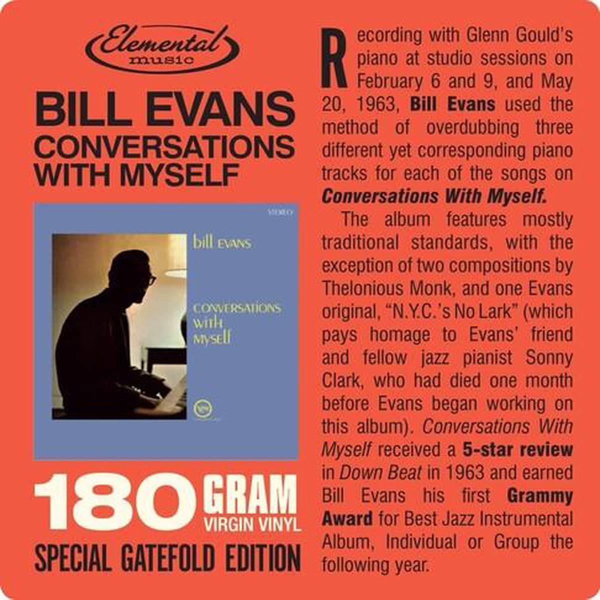 Bill Evans- Conversations With Myself (Vinyl)