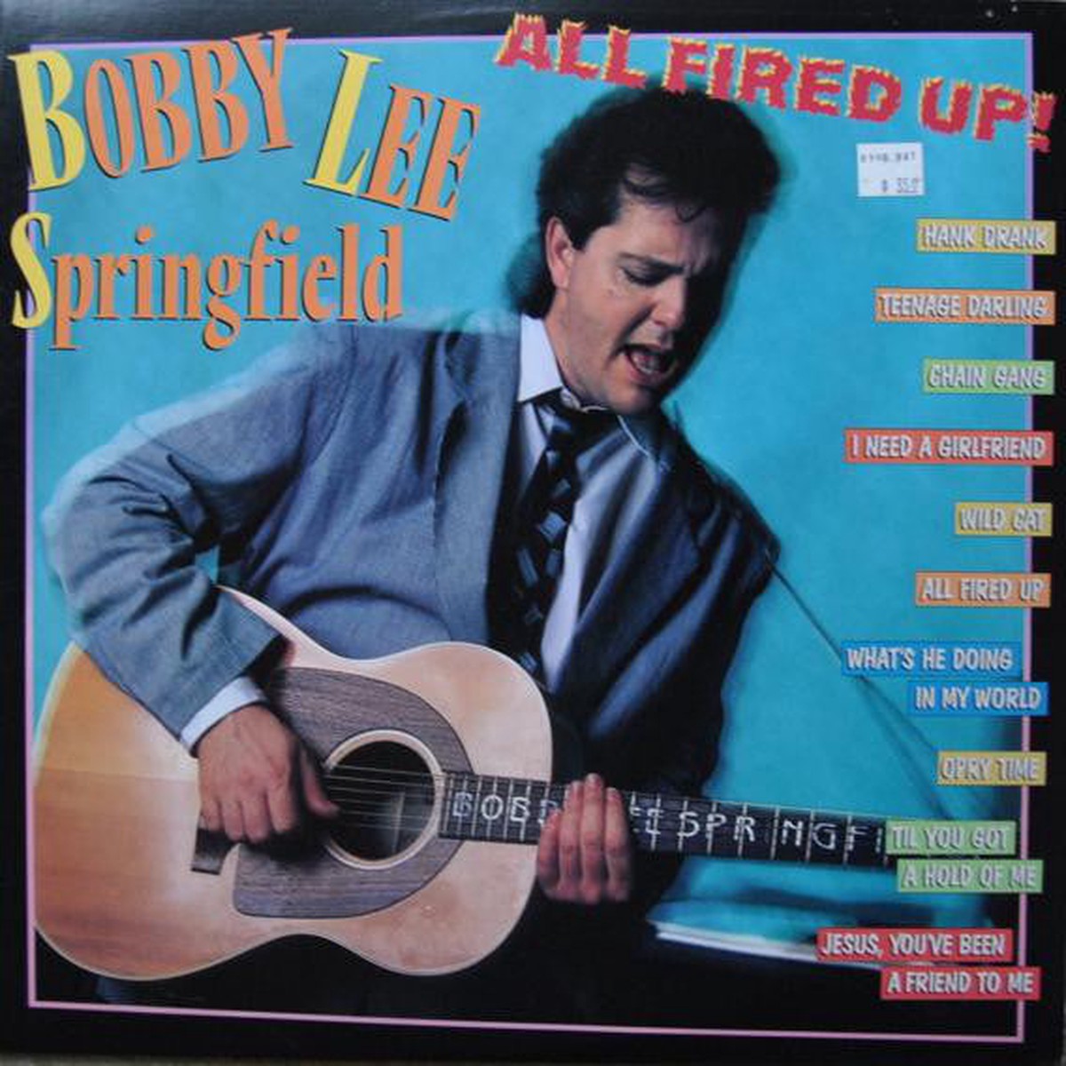Bobby Lee Springfield - All Fired Up (LP) (Very Good Plus (VG))