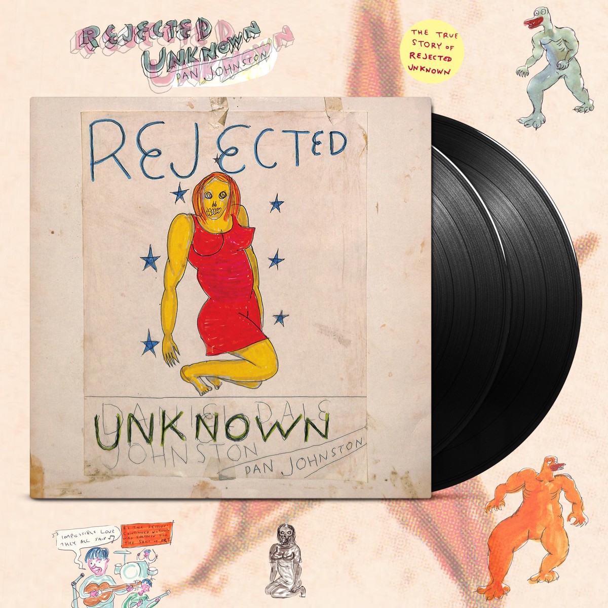 Daniel Johnston- Rejected Unknown (2LP) (Vinyl)