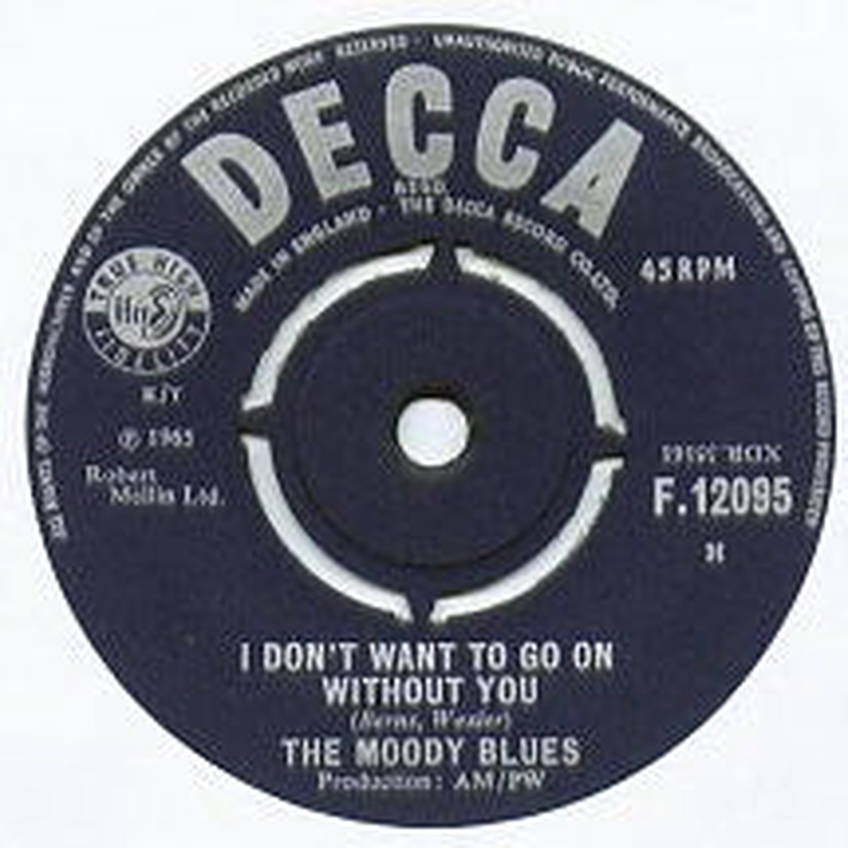 The Moody Blues - I Dont Want To Go On Without You (7) (Very Good (VG))
