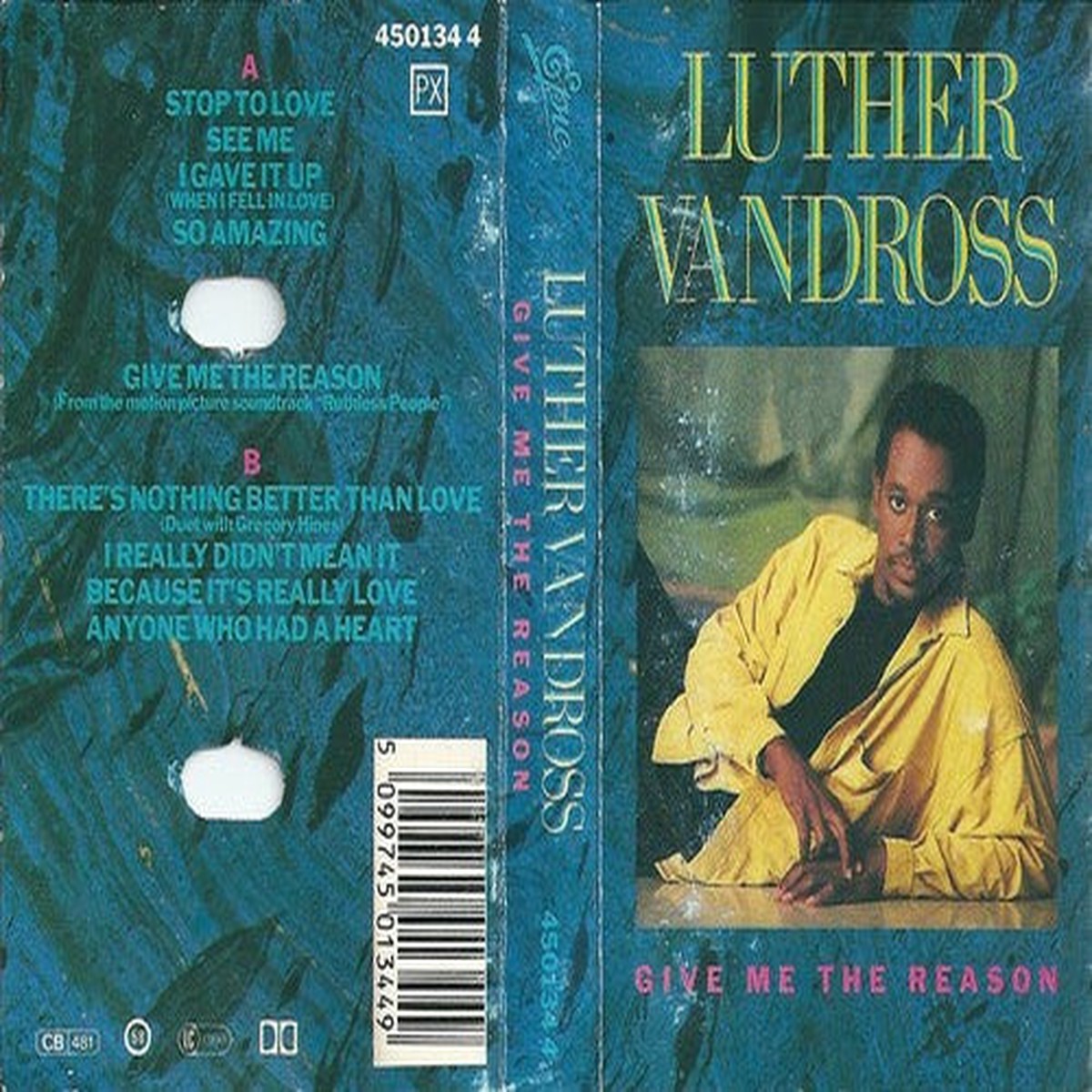 Luther Vandross - Give Me The Reason (Cassette) (Very Good Plus (VG))