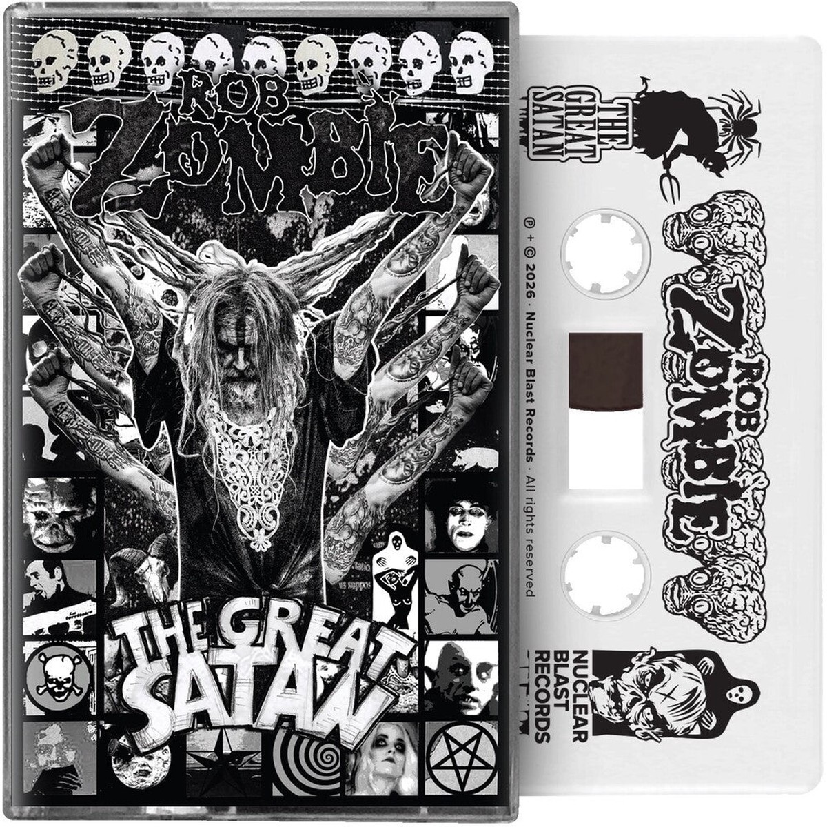 Rob Zombie- The Great Satan White Cassette