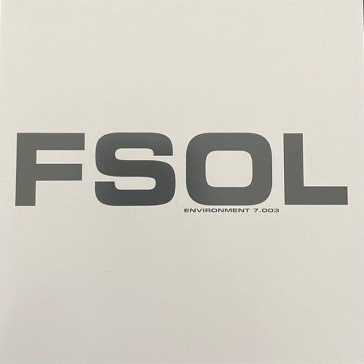 The Future Sound of London- Environment 7003 (CD)