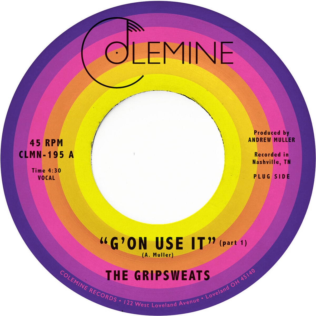 Gripsweats- Gon Use It Colored Vinyl (Can)