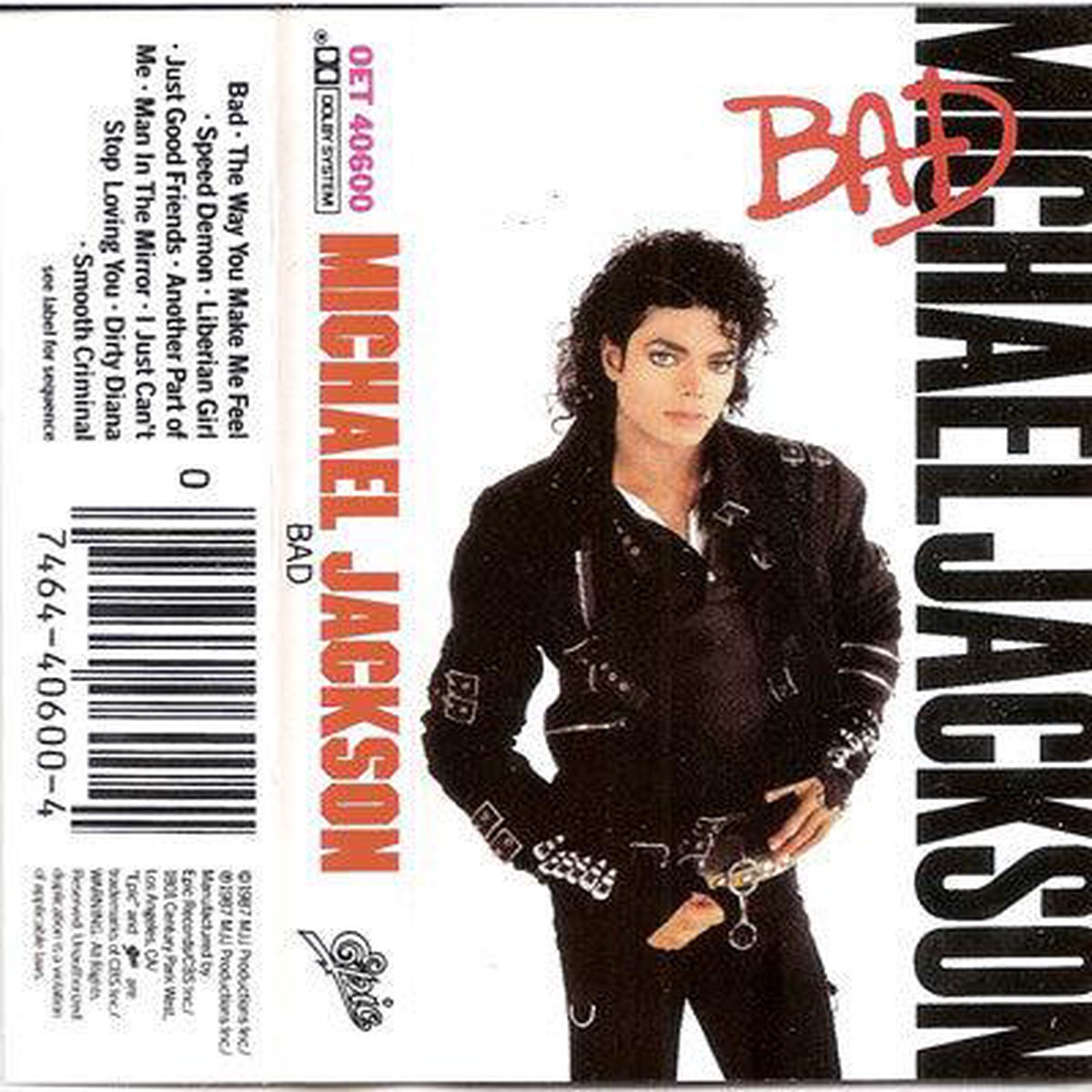 Michael Jackson- Bad (Used Cassette)