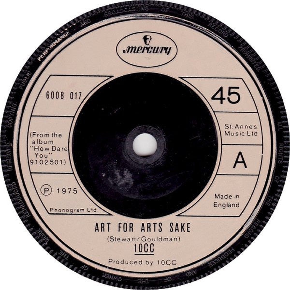 10CC - Art For Arts Sake (7) (Very Good (VG))