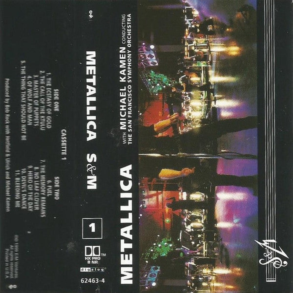 Metallica w Michael Kamen Conducting The San Francisco Symphony Orchestra SM (No Outer Slip Rubbing to Cassettes)