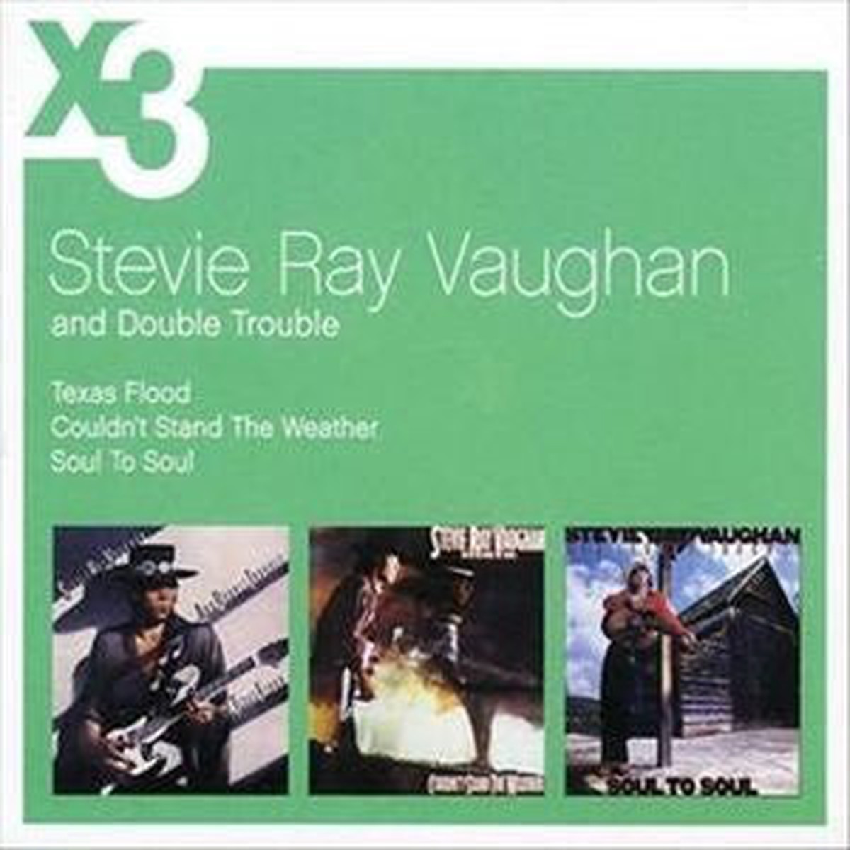 Stevie Ray Vaughan Double Trouble - Stevie Ray Vaughan Double Trouble Texas Flood Couldnt Stand The WeatherSoul To Soul (Box Set) (Very Good Plus (VG))