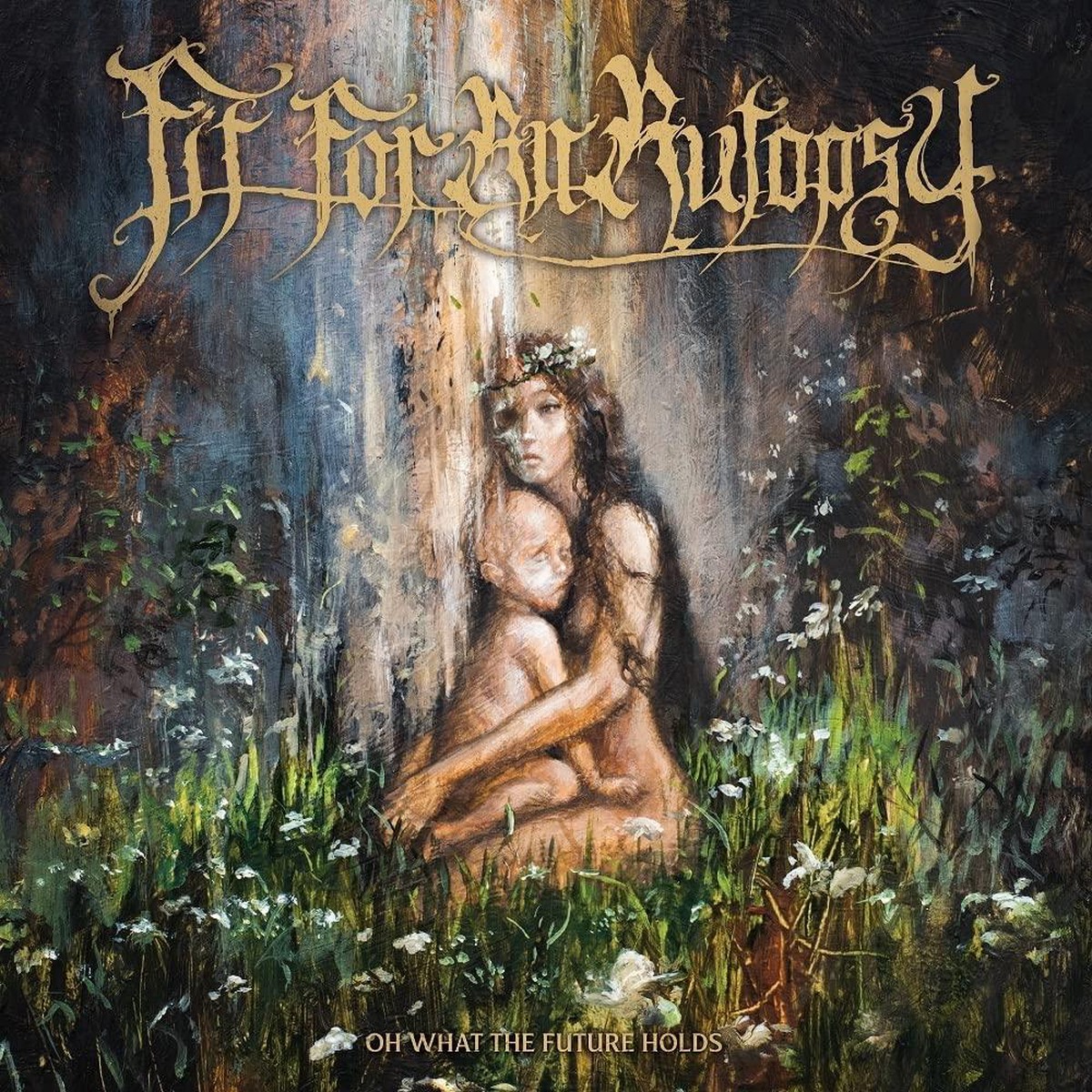 Fit For An Autopsy- Oh What The Future Holds (OrangeYellow w Splatter Vinyl)(Top Seam Split) (Used Vinyl)