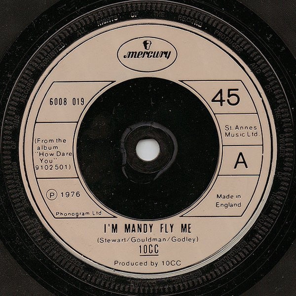 10cc - Im Mandy Fly Me (7) (Very Good (VG))