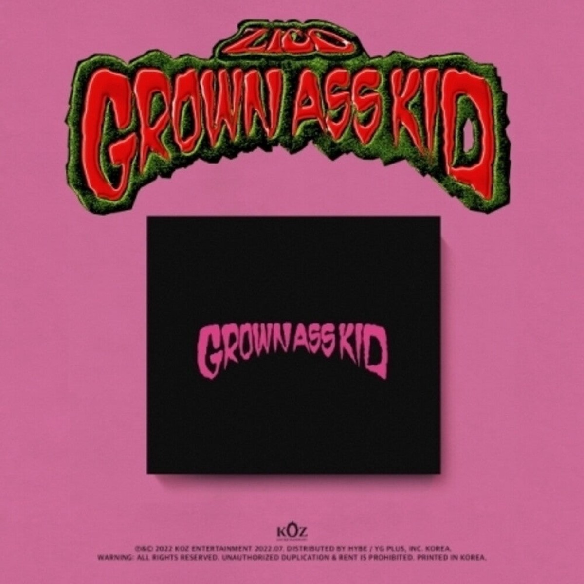 Zico- Grown Ass Kid (Jewel Version) (Asia) (CD)