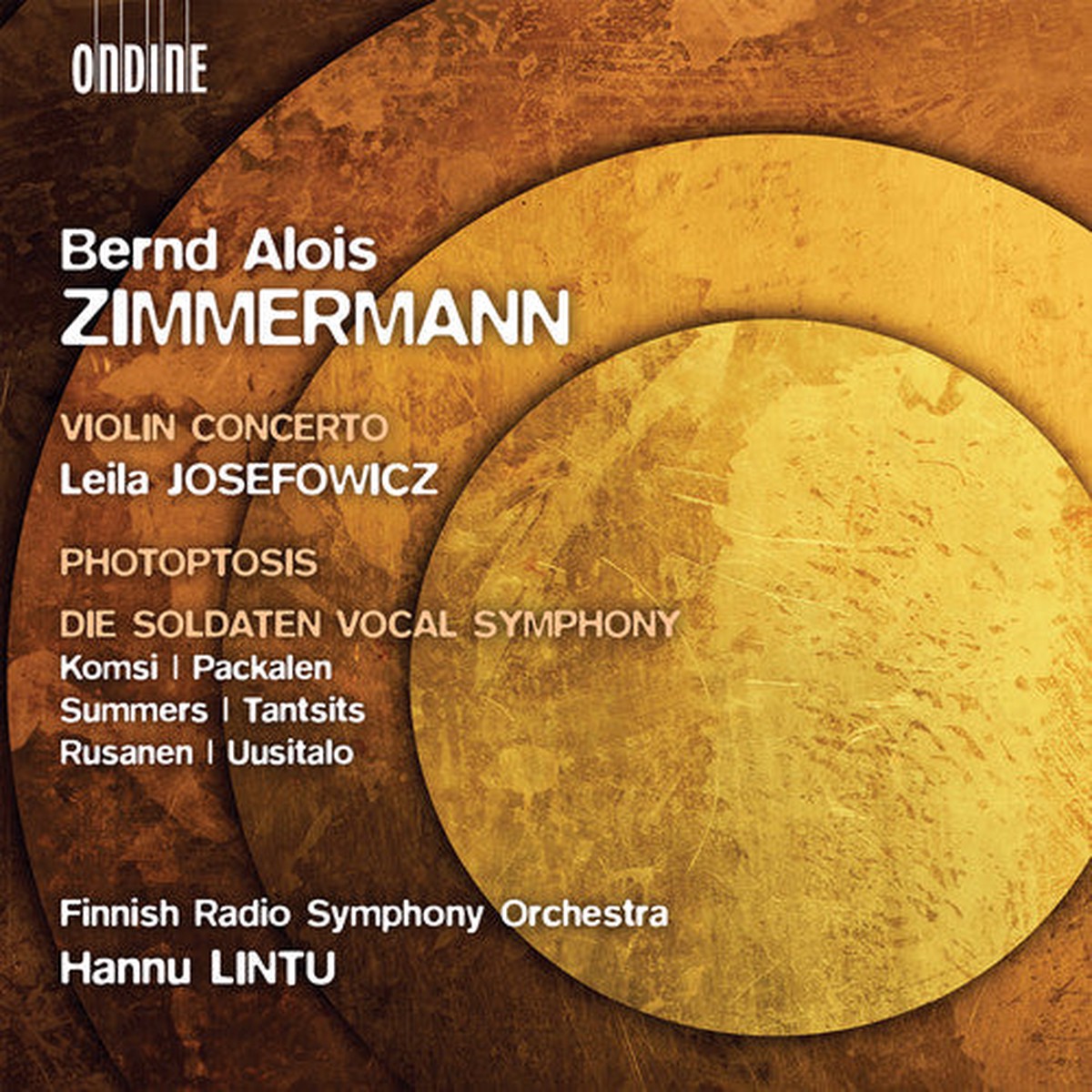 Zimmermann Josefowicz- Violin Concerto Photoptosis (CD)