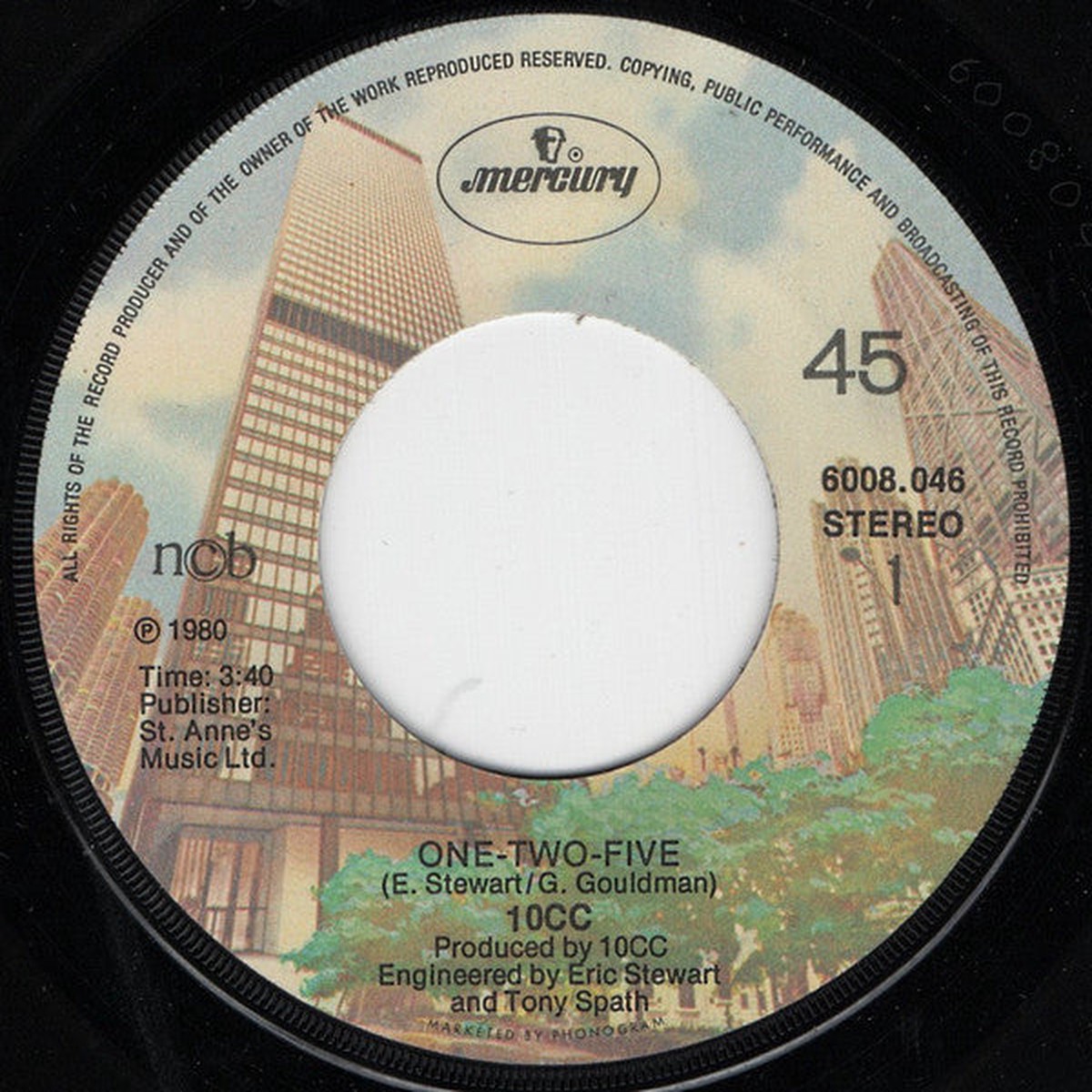10cc - One-Two-Five (7) (Near Mint (NM or M-))